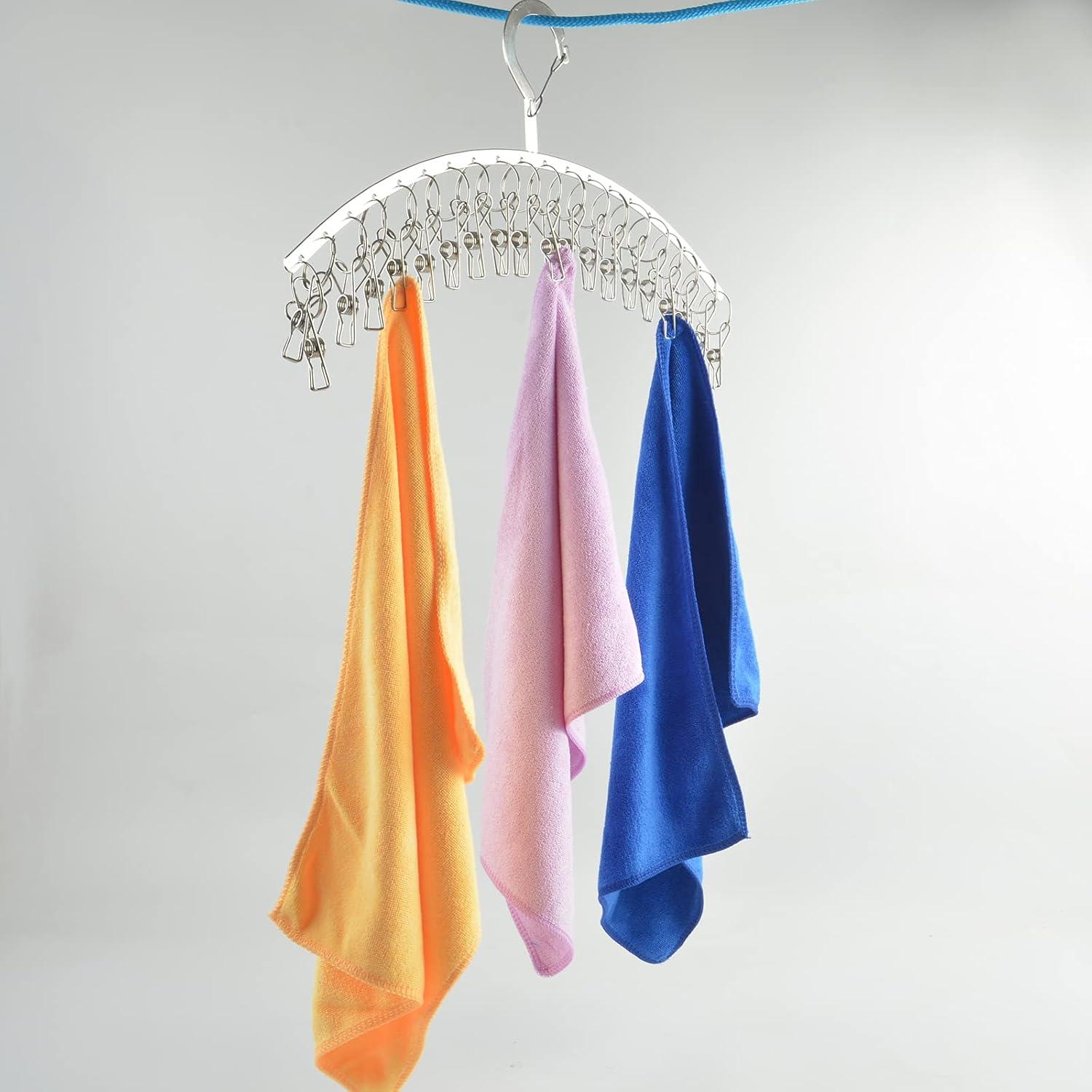 Percheros de Secado de Ropa JDYOOMI Acero Inoxidable 2 Piezas