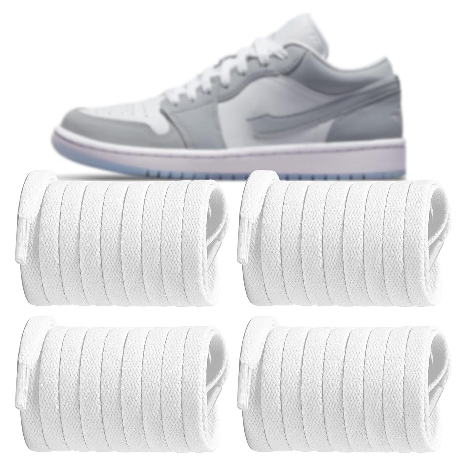 Cintas Planas de Reemplazo UamGlsob 140cm Blancas para Zapatillas