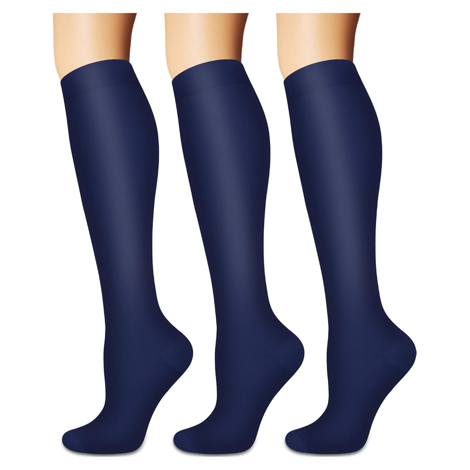 Calcetines de Compresión Sooverki para Correr y Atletismo - 3 Pares