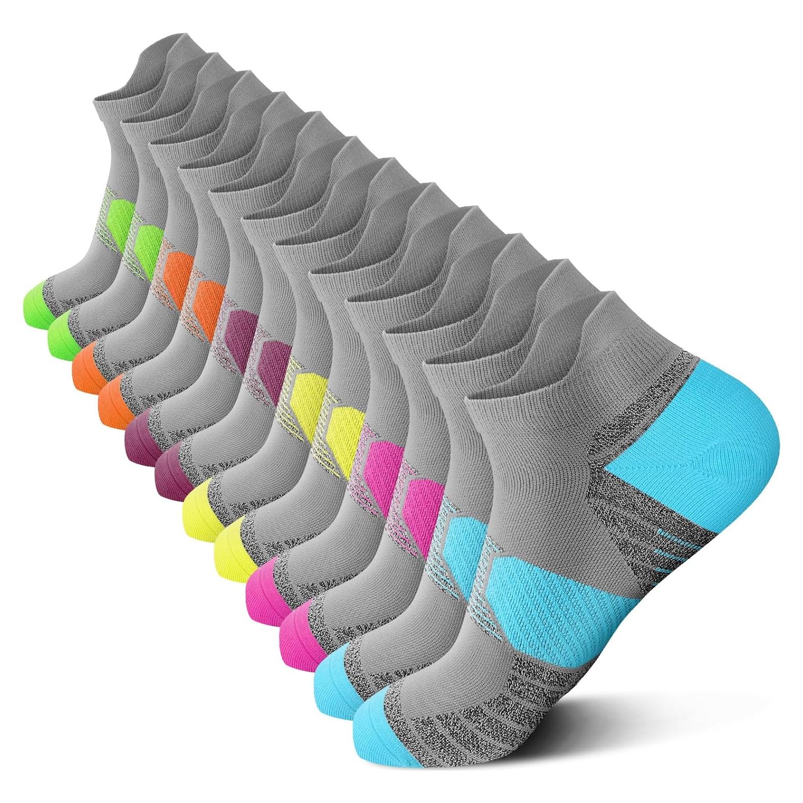 Calcetines de Compresión PAPLUS para Correr Mujeres - 6 Pares