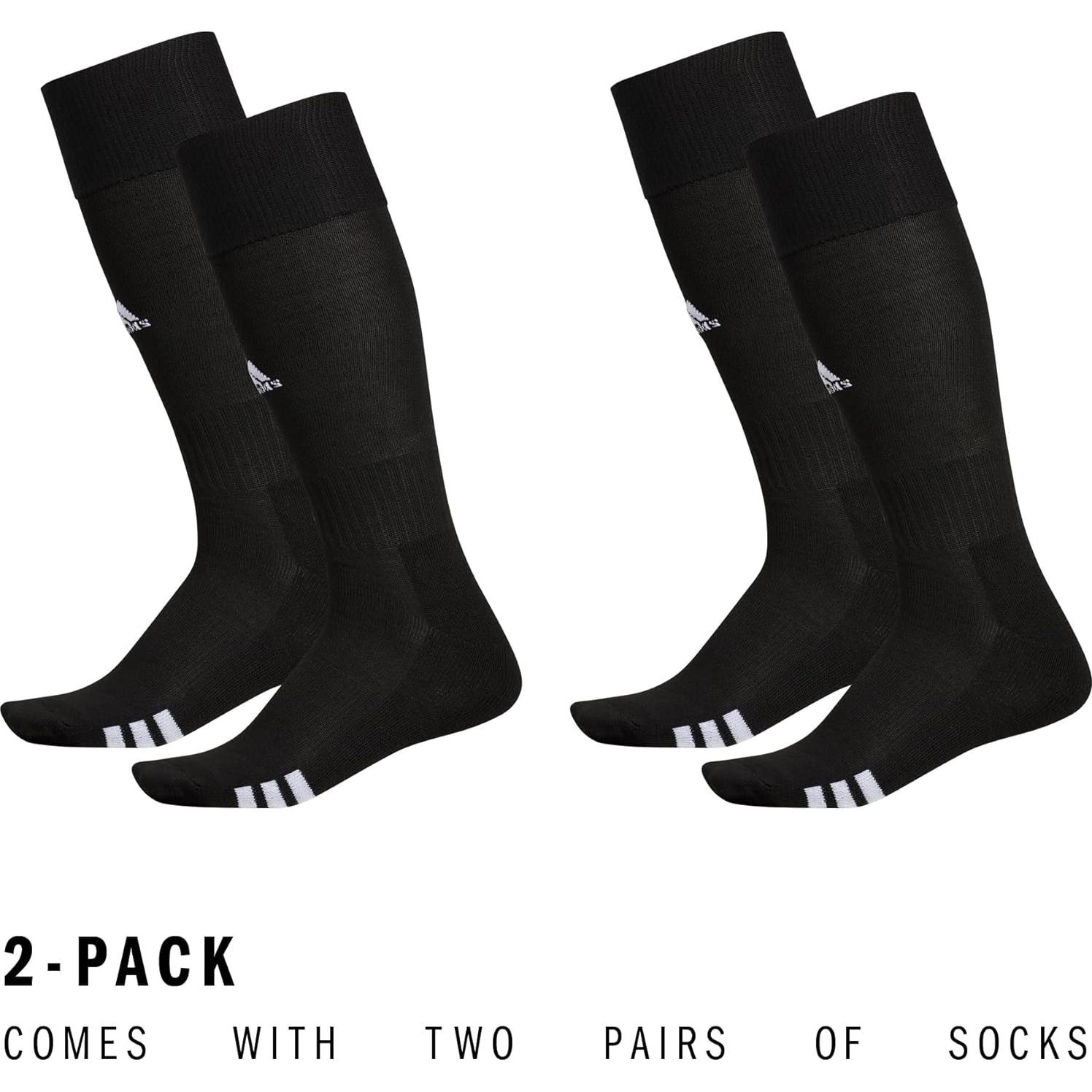 Calcetines de Compresión adidas Rivalry OTC Negro/Blanco - 2 Pares