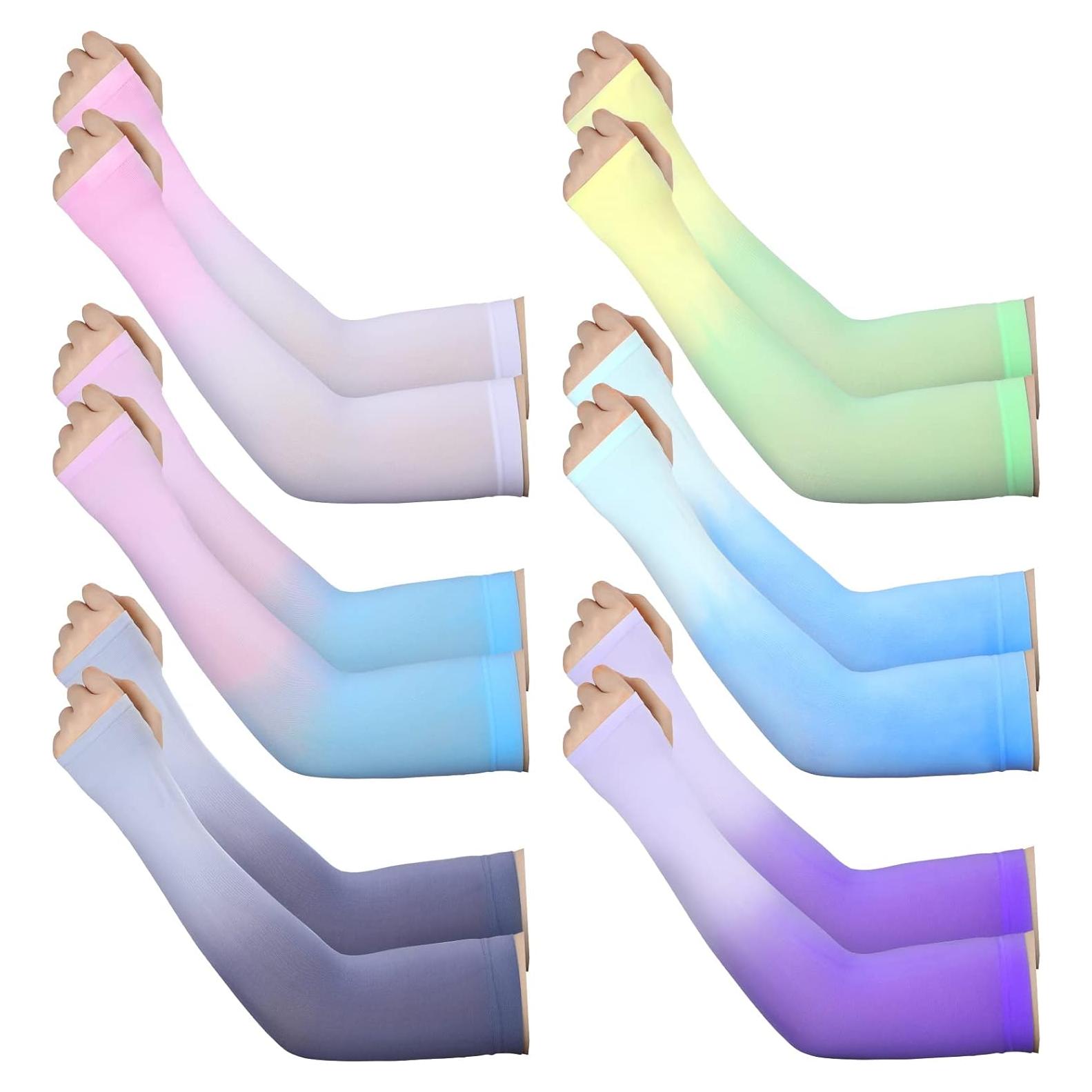 Mangas de Protección Solar UV JenPen 6 Pares para Brazos