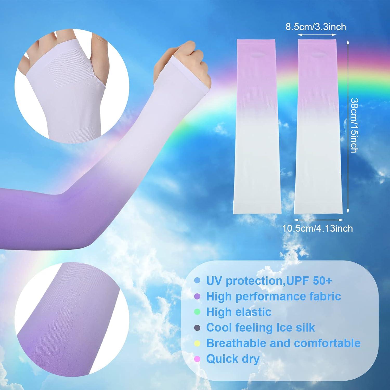 Mangas de Protección Solar UV JenPen 6 Pares para Brazos