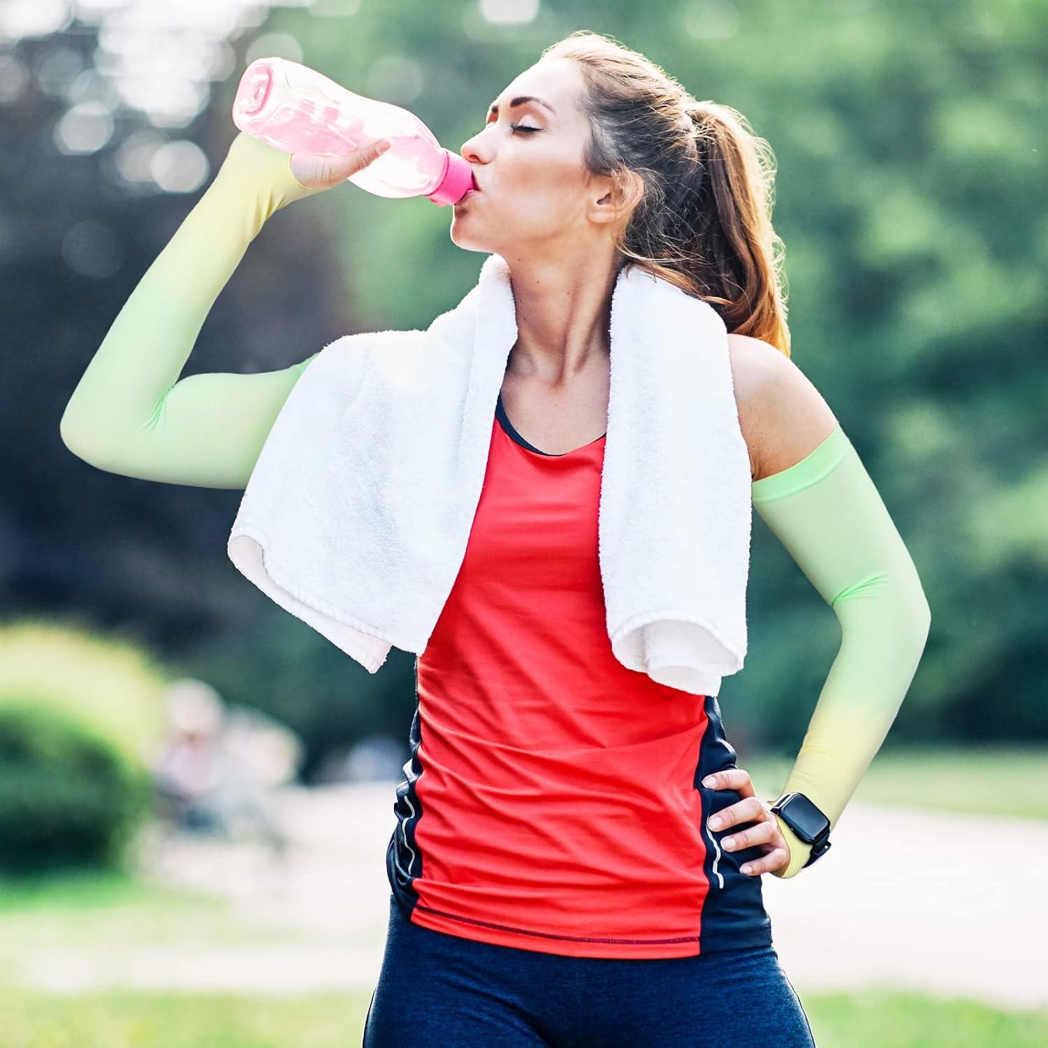 Mangas de Protección Solar UV JenPen 6 Pares para Brazos