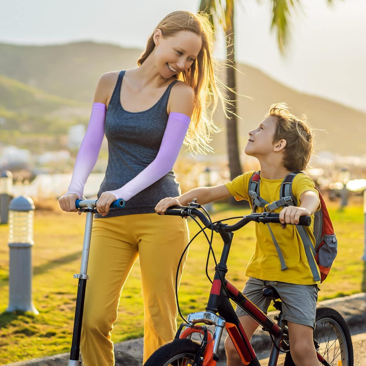 Mangas de Protección Solar UV JenPen 6 Pares para Brazos