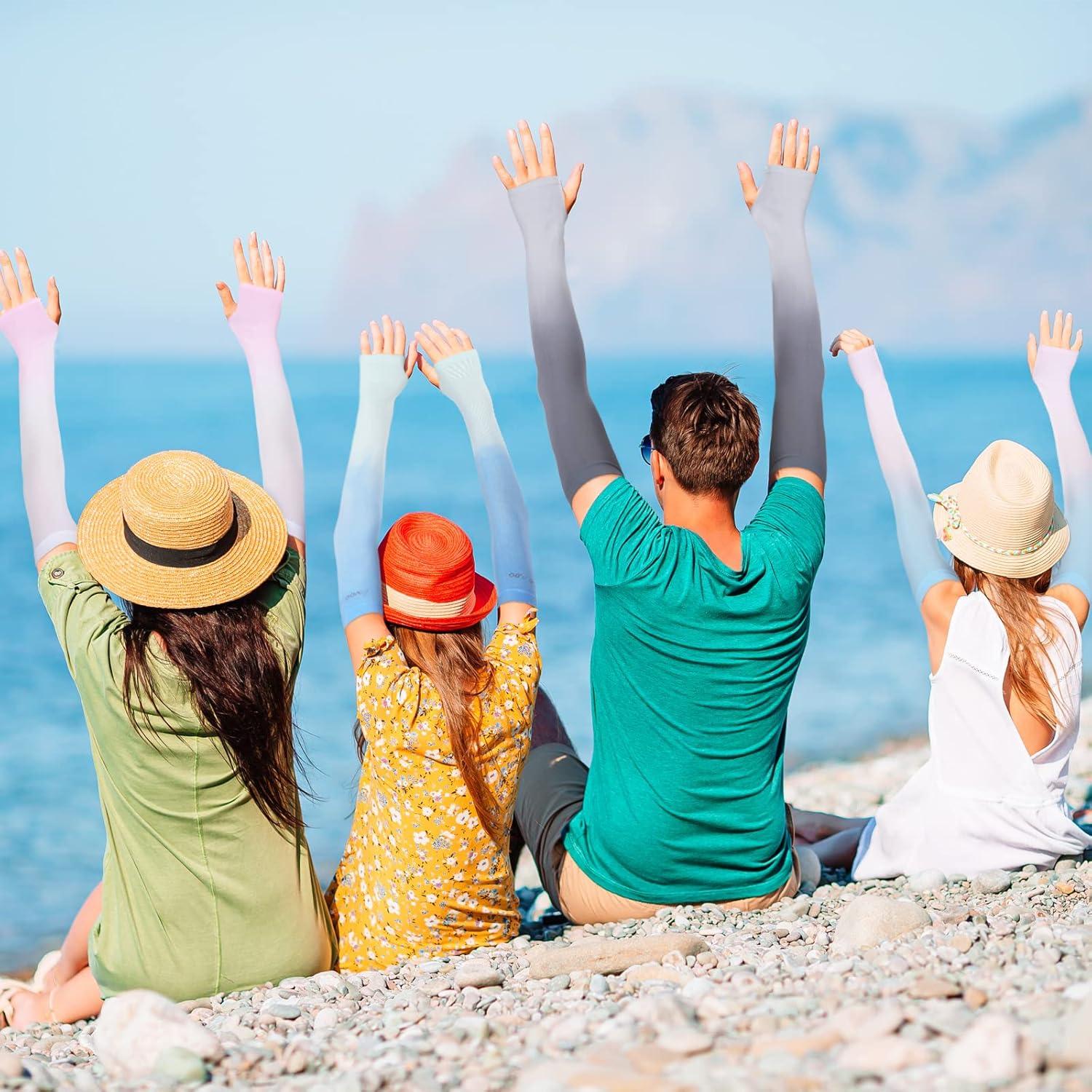 Mangas de Protección Solar UV JenPen 6 Pares para Brazos