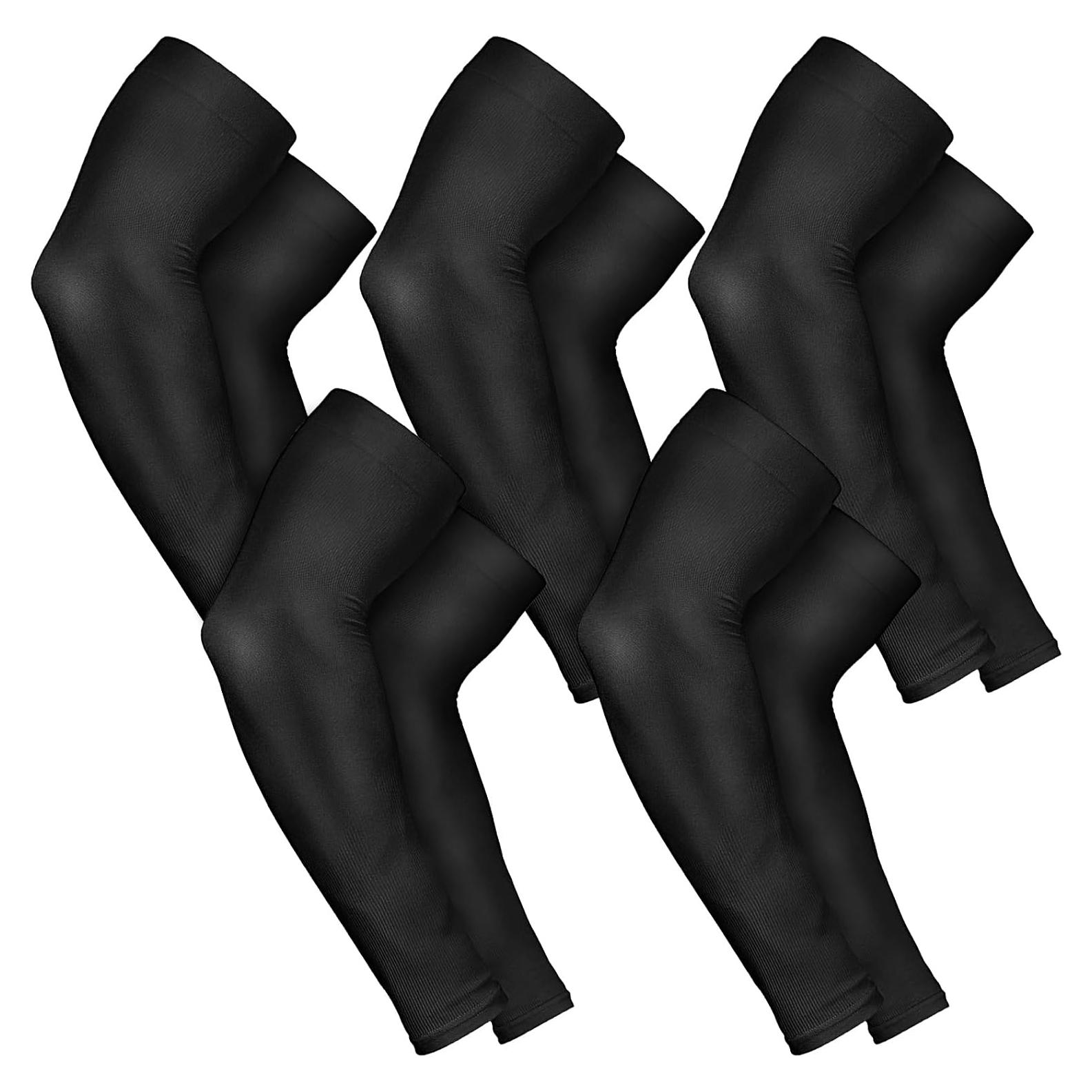 Mangas para Brazos AURUZA UV UPF 50 - 5 Pares Negros