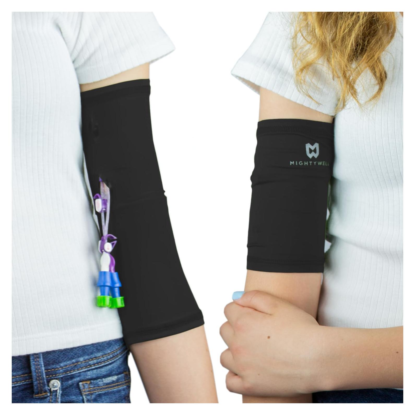 Cubierta de Línea PICC Mighty Well PICCPerfect Doble Capa Grande Negro