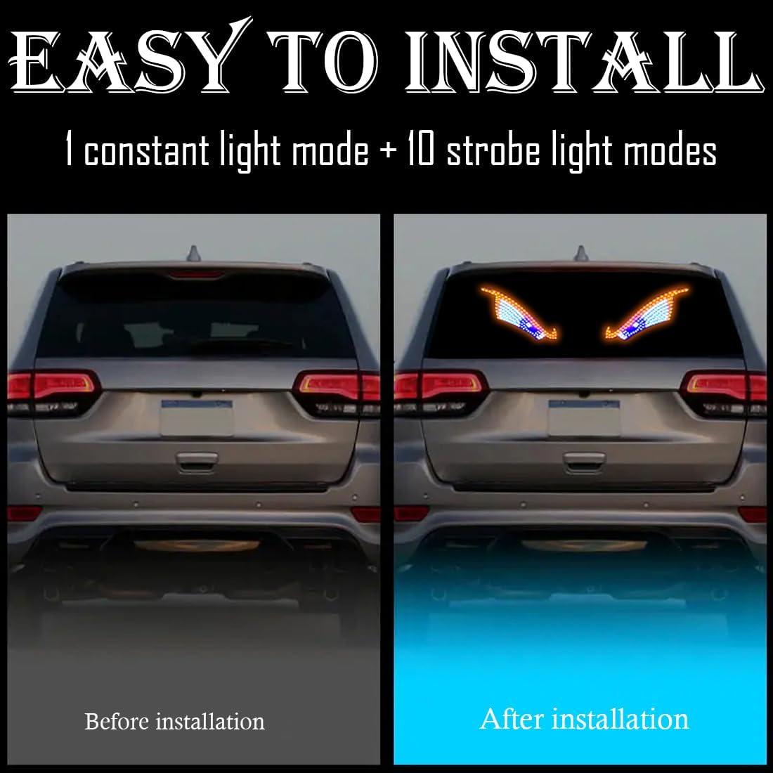 Luces LED Ojo Demonio Lcxecnw para Auto USB 5V 11 Modos