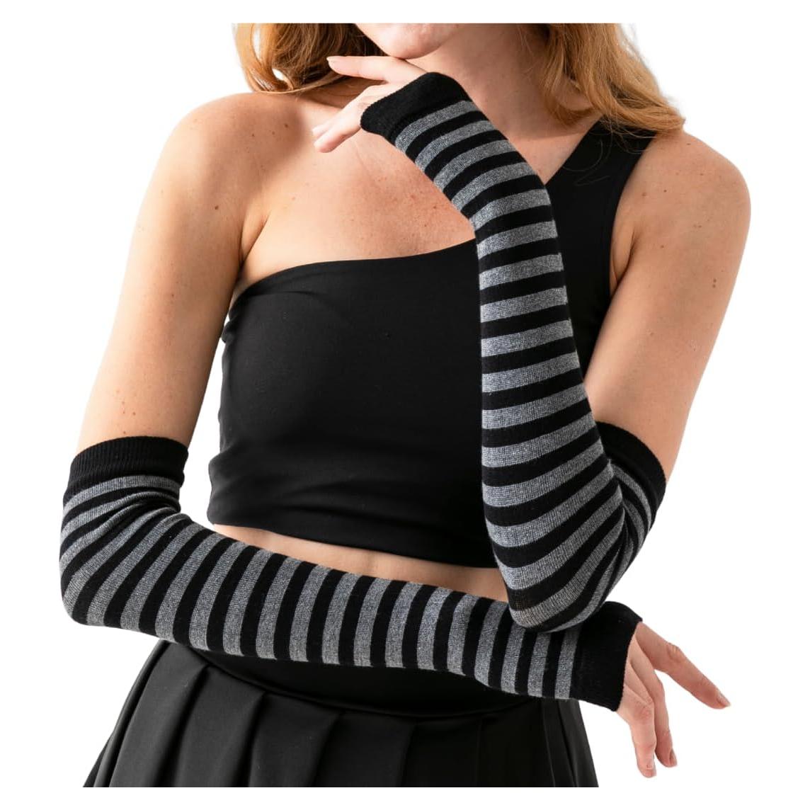 Mangas Calentadoras de Bambú Causa Forcia - Negro y Gris