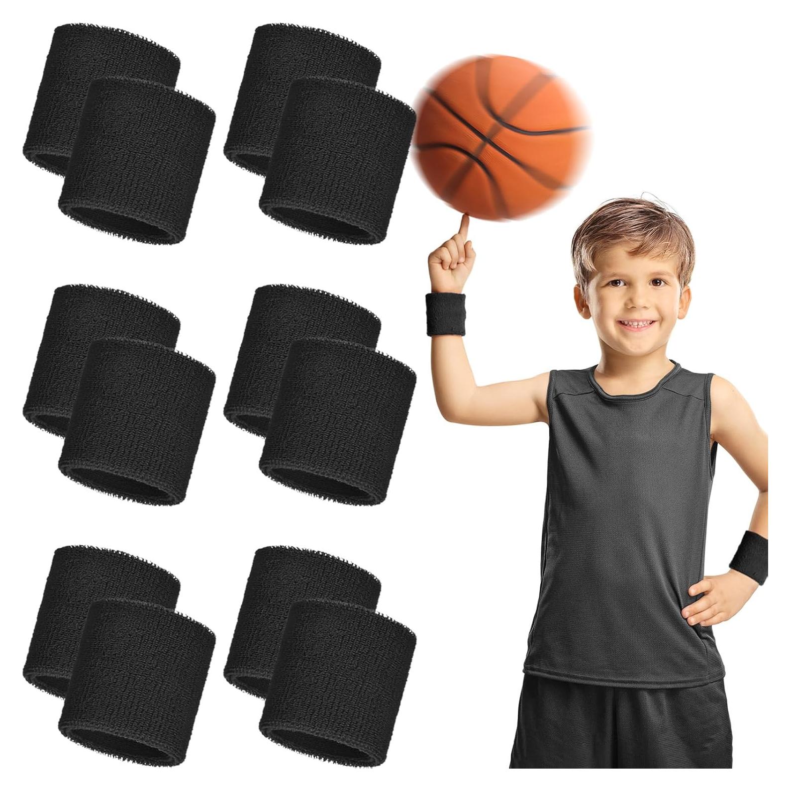 Paquete de 12 Muñequera Deportiva Bememo Absorbente 6x6cm