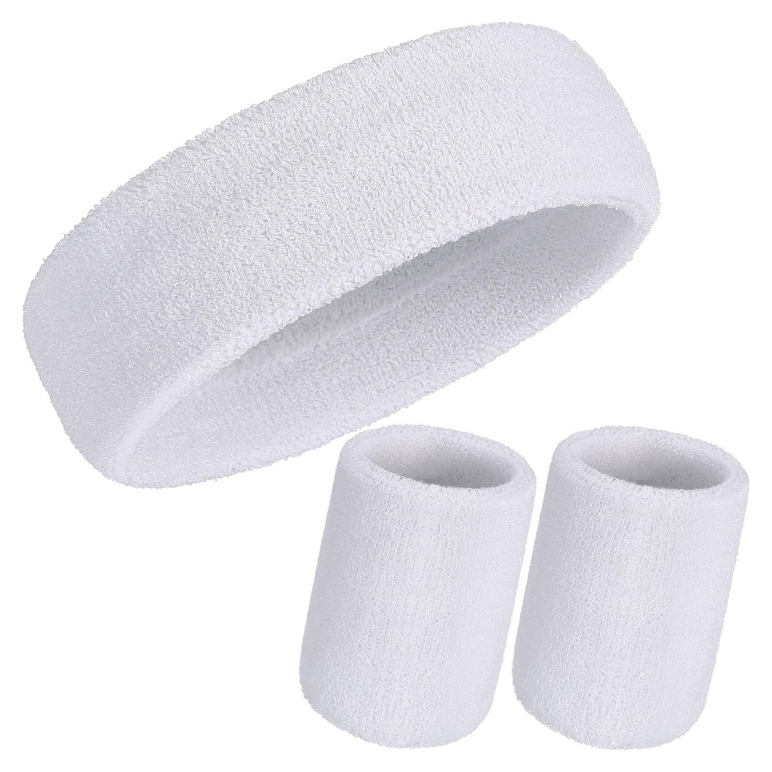 Conjunto de Bandas de Sudor WILLBOND 3 Piezas Algodón Neón