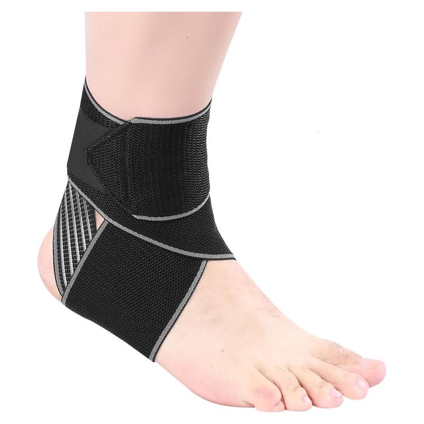Soporte de Tobillo Ajustable SUJAYU para Esguince - Gris