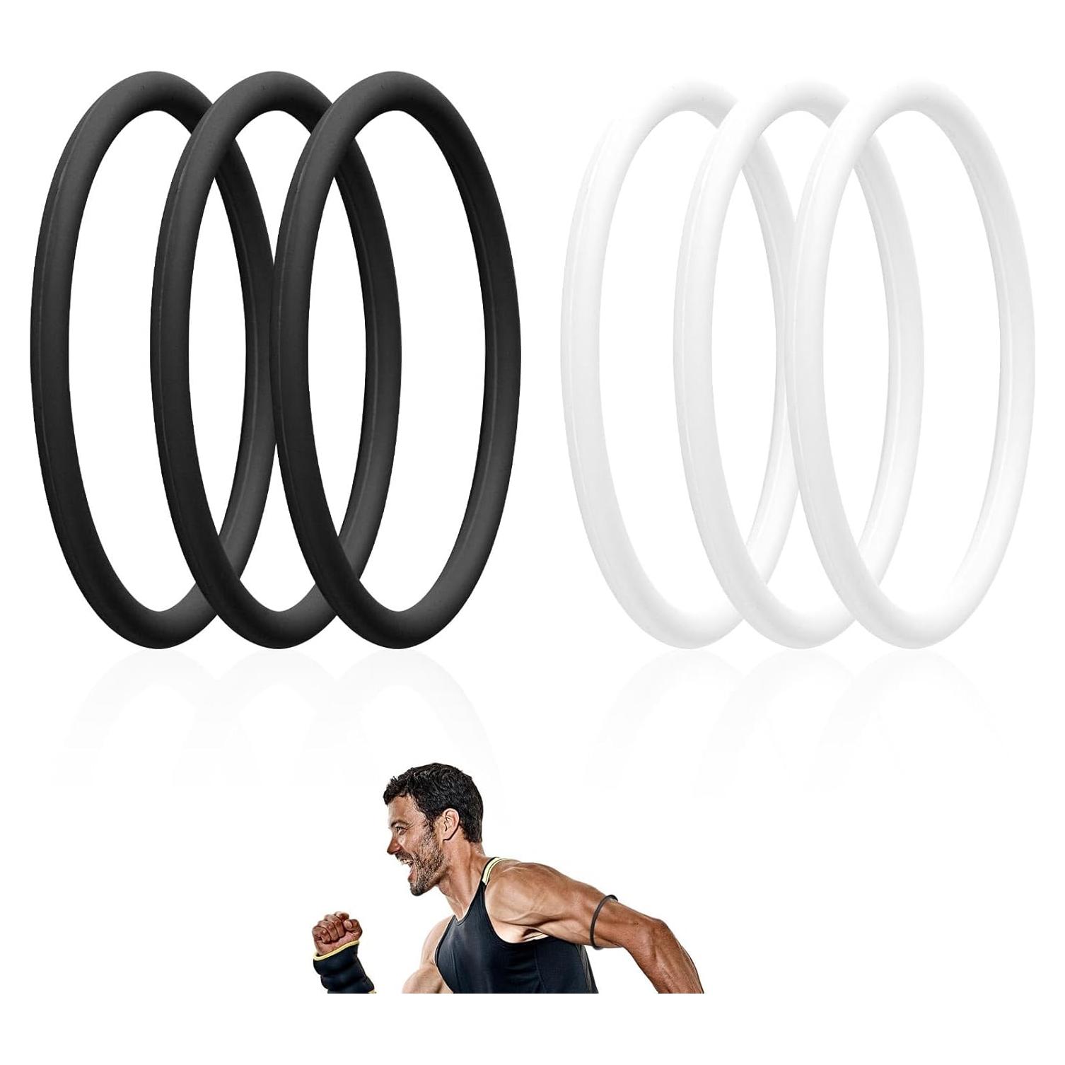 6 Soportes de Tendón Patelar Lyreh - Banda Silicona 7.5cm