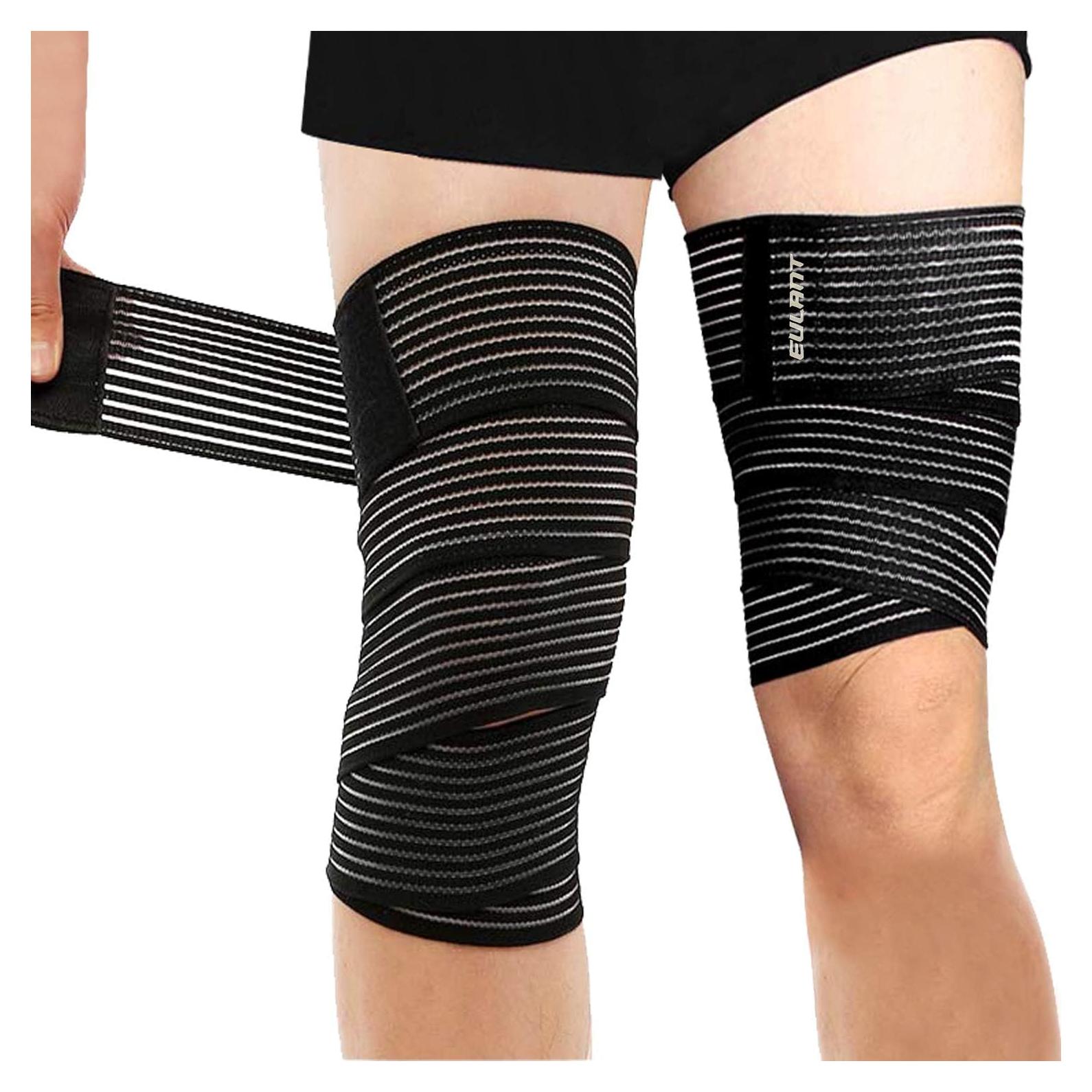 Vendaje de Compresión EULANT para Rodilla 180cm Negro