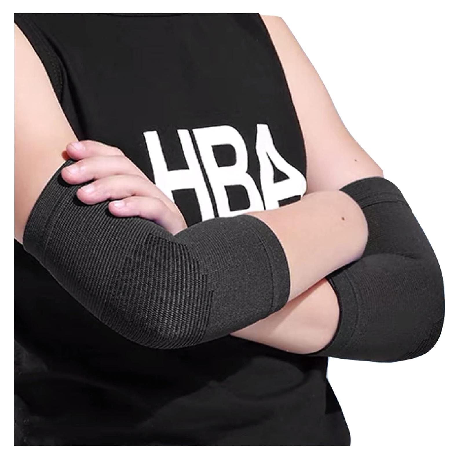 Mangas de compresión para codo TXBONA niños - Negro - 1 par