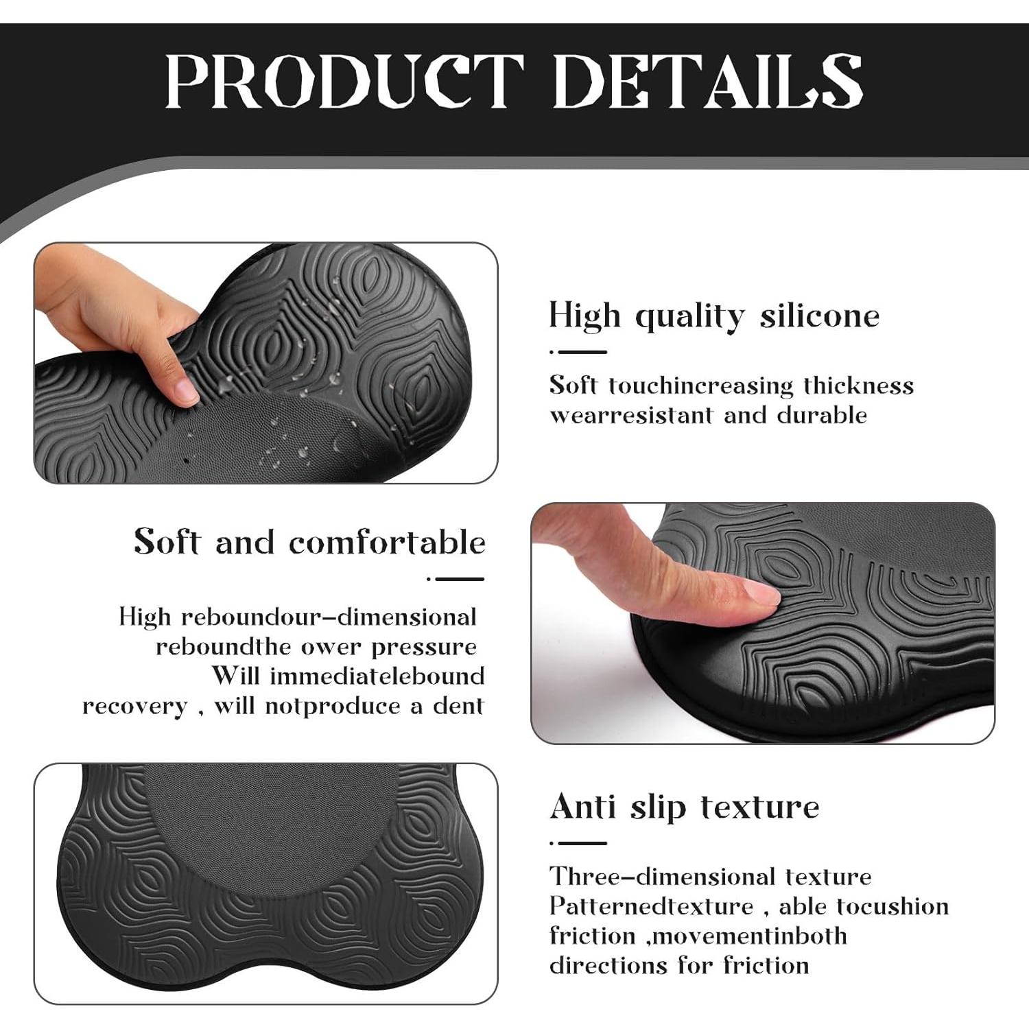 Cojines de Yoga MBKHFLL - 2 Paquetes Espuma Antideslizante