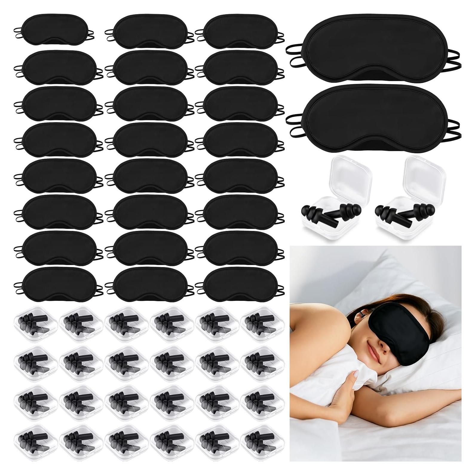 Conjunto 200 Piezas Máscaras Dormir y Tapones Silicona Chicingyou