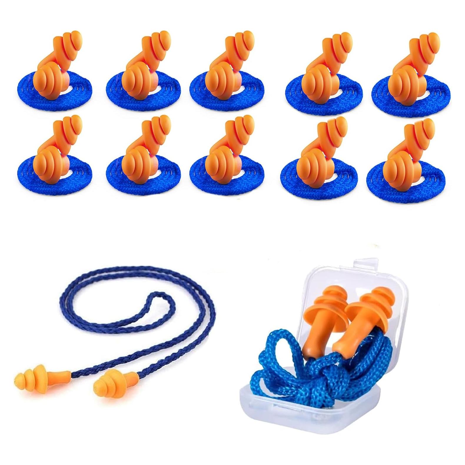 Tapones para Oídos Keliheyle - Silicona Suave, 10 Pares