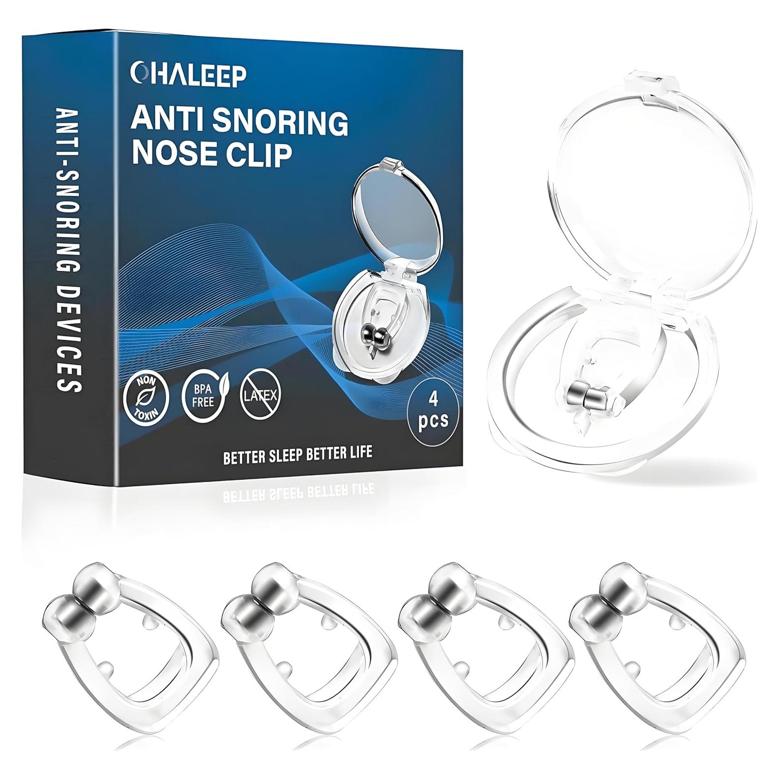 Clip Nasal Anti Ronquidos OHALEEP Silicona Ajustable M