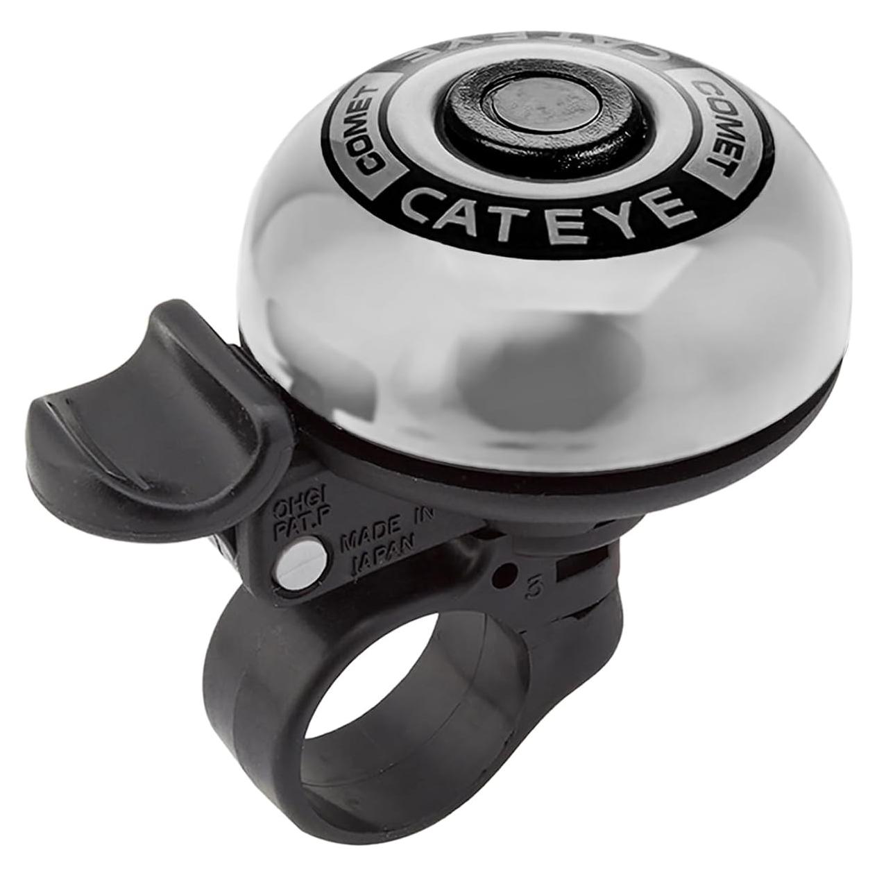 Campana para Bicicleta Cateye Comet PB-200 Aluminio Plata