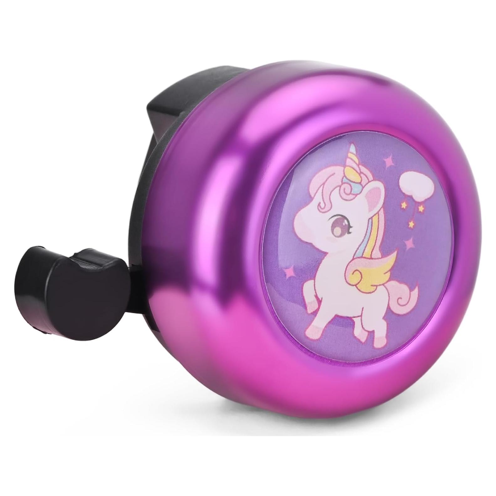 Timbre de Bicicleta U-LIAN para Niños Unicornio Púrpura