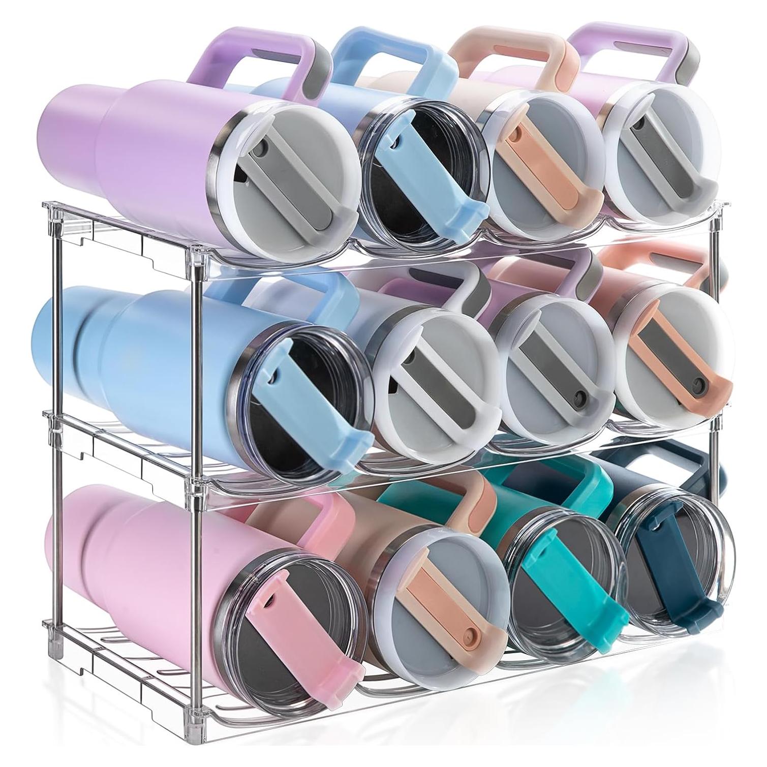 Organizador de Botellas de Agua Amaoot - Soporte Apilable 3 Pzas