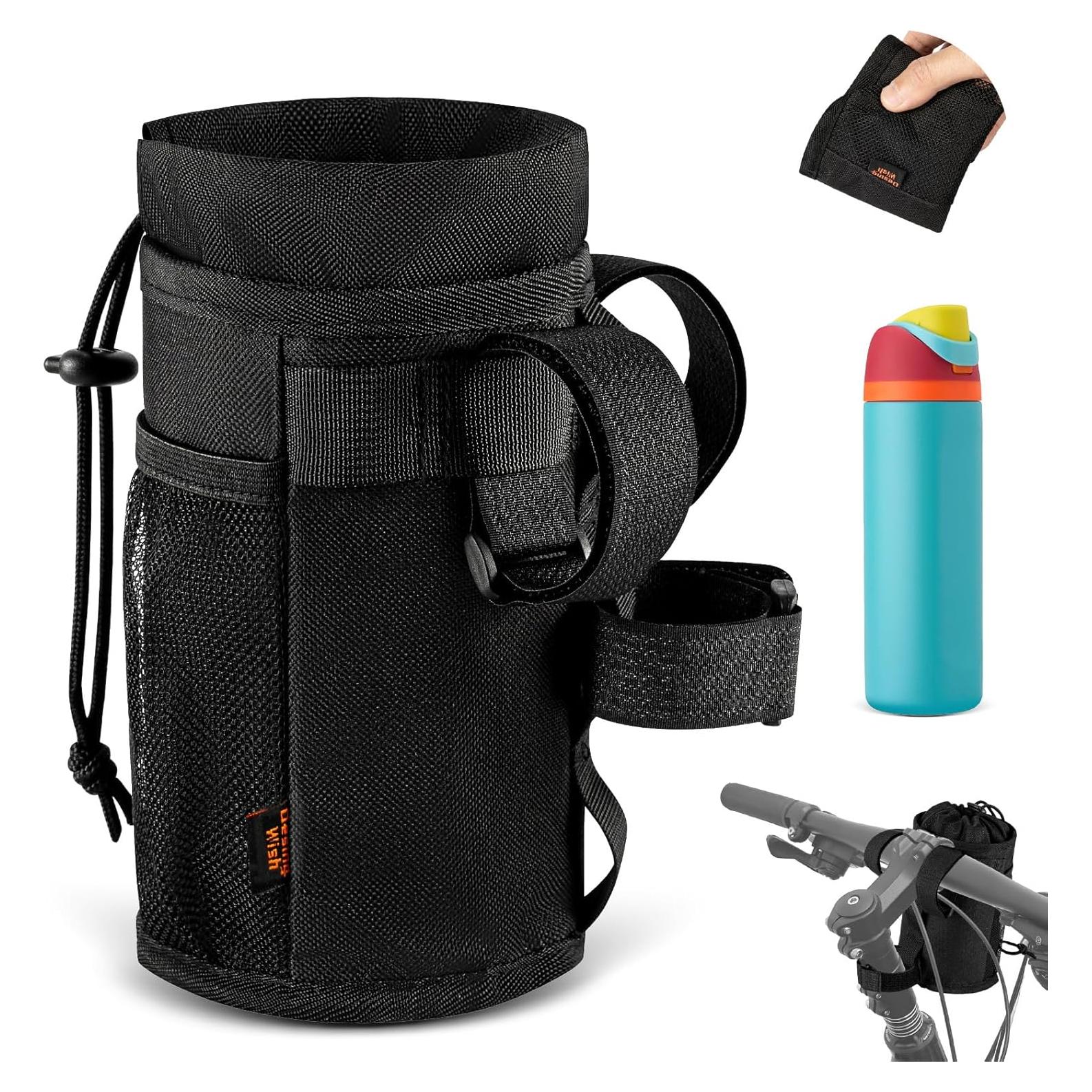 Soporte para Botella de Agua Desing Wish 24-32 oz Negro Delgado