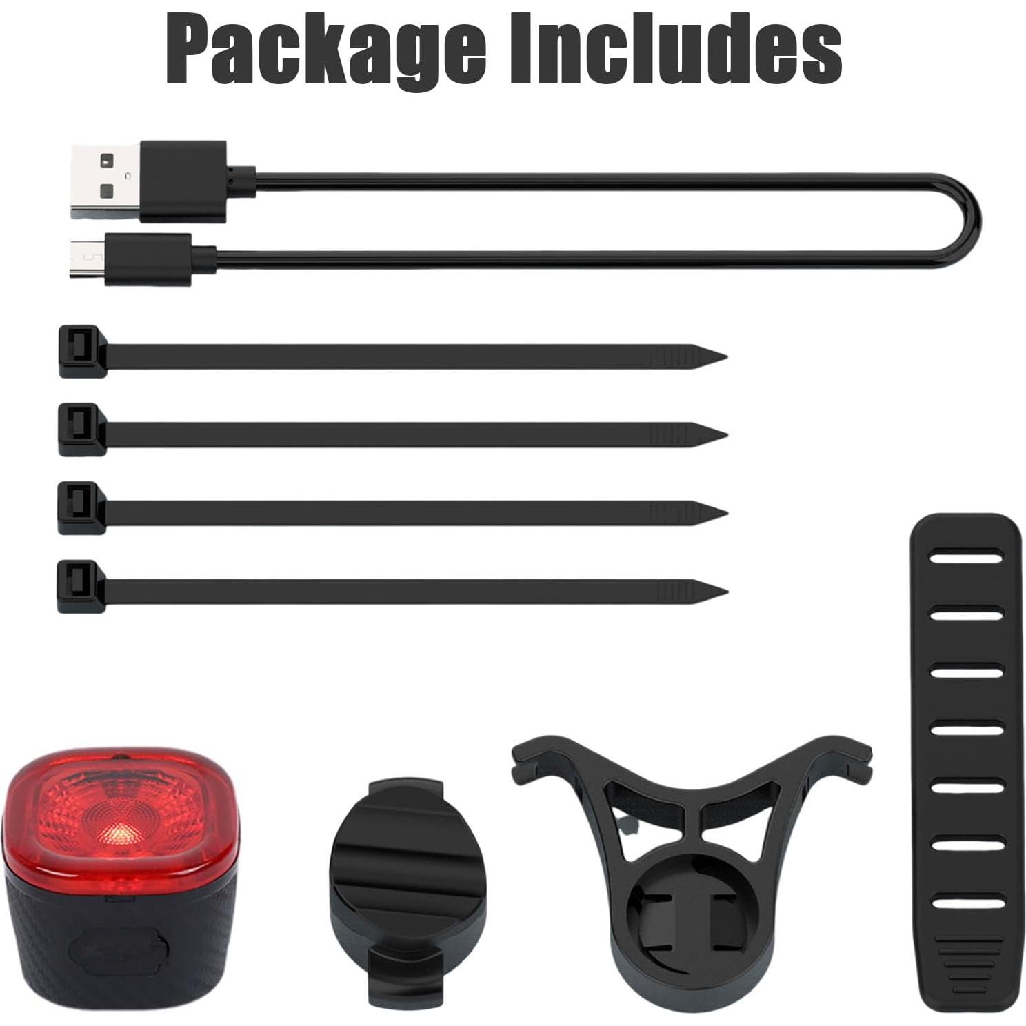 Luz Trasera Inteligente para Bicicleta REYUNGGO AQY-0123, 6 Modos, IPX6