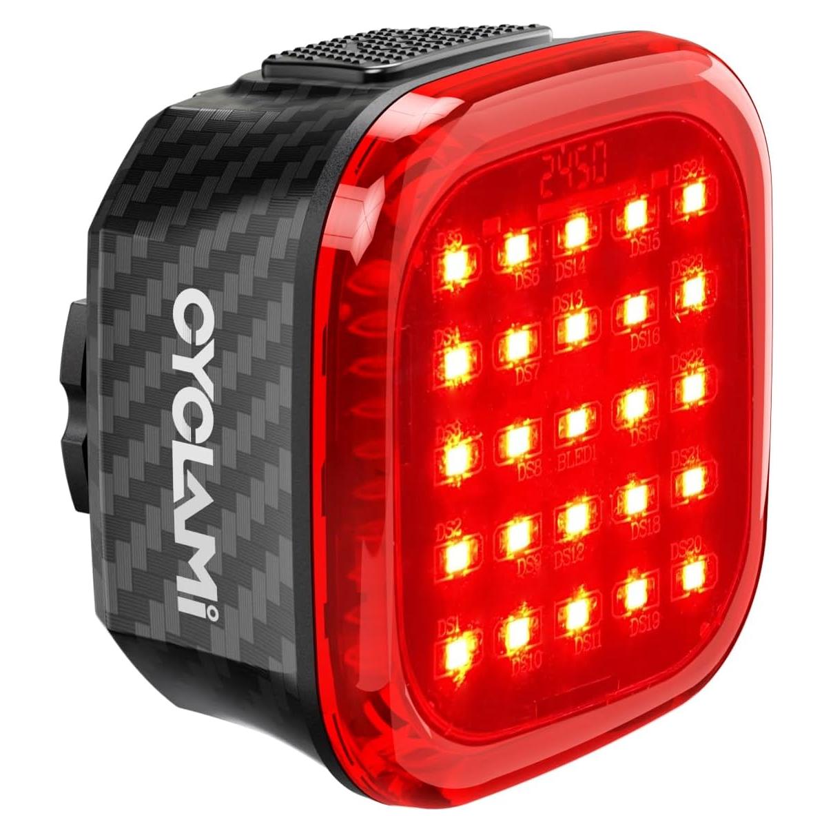 Luz Trasera Inteligente CYCLAMI 60 Lúmenes Impermeable IPX6