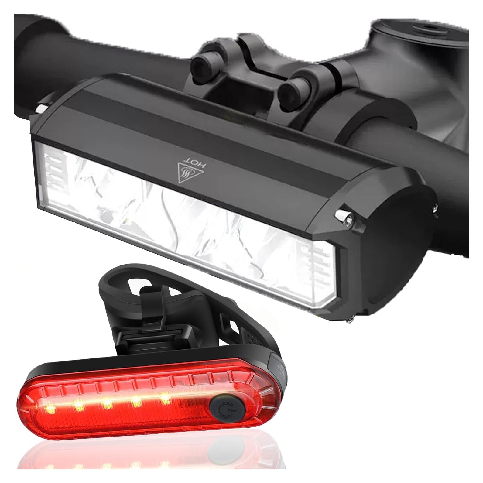 Juego de luces LED recargables KAMSANG para bicicleta