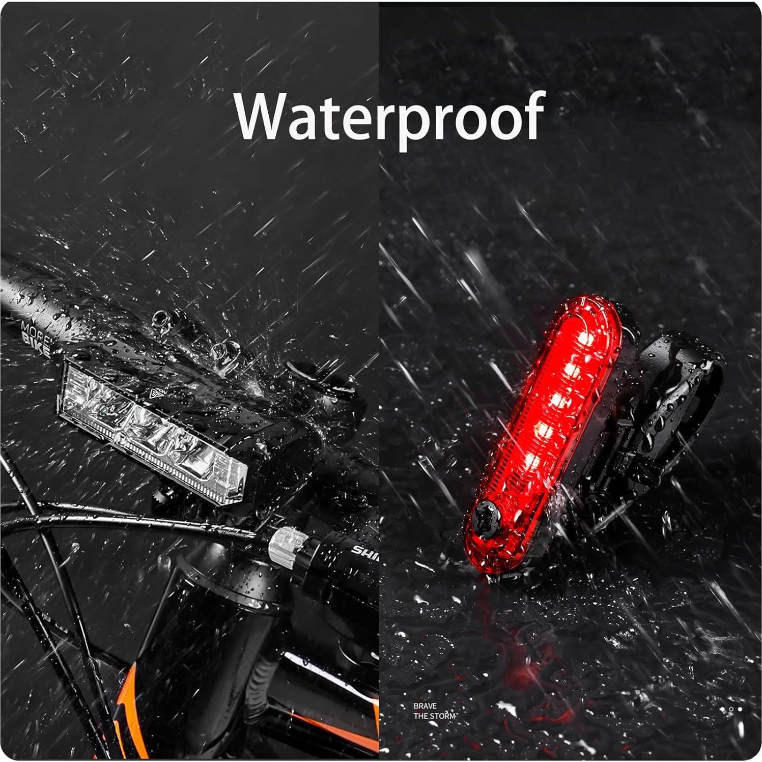 Juego de luces LED recargables KAMSANG para bicicleta