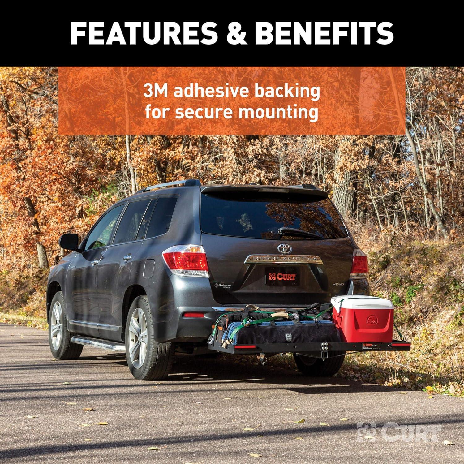 Luces LED Auxiliares CURT 53201 para Automóviles - Paquete de 2