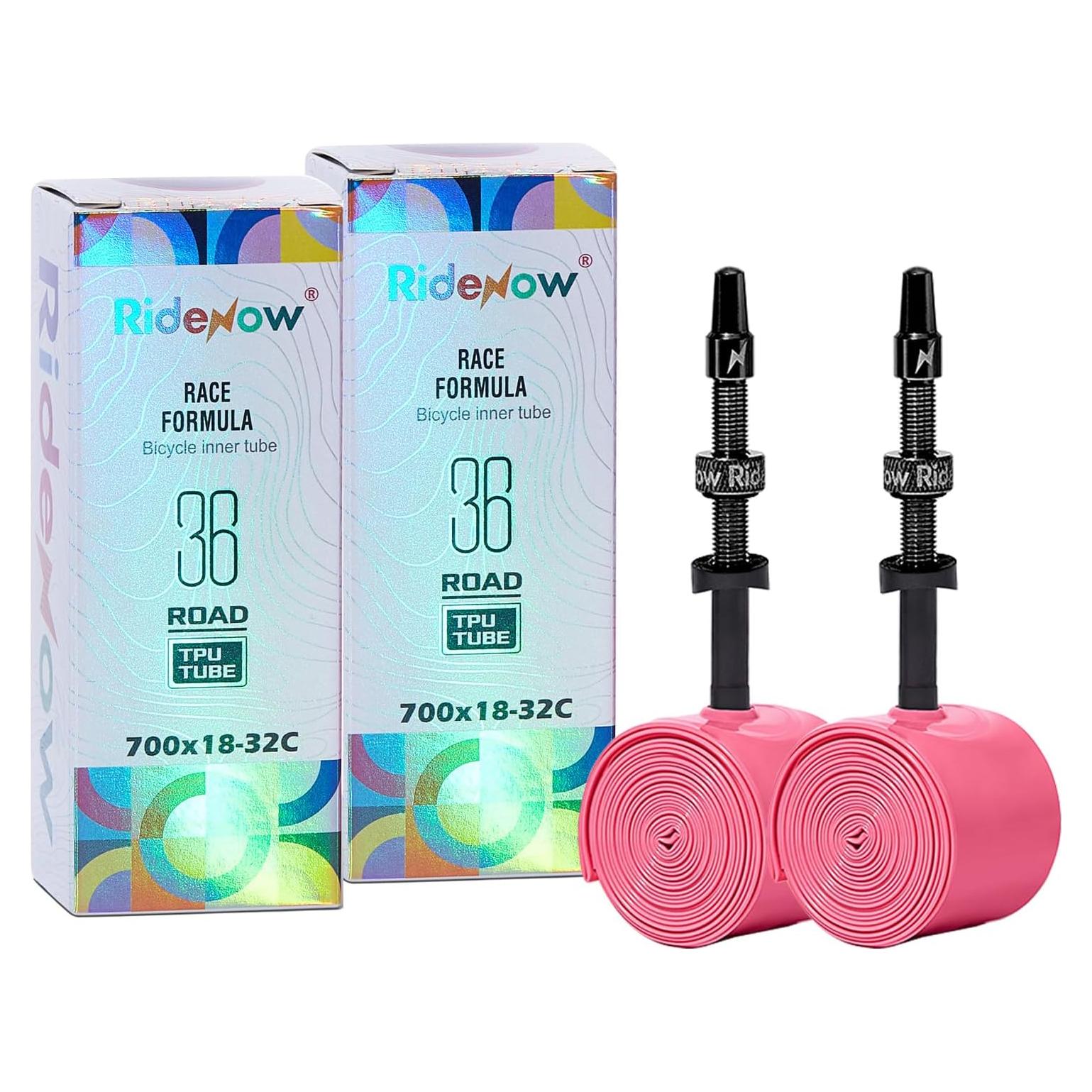 Paquete de 2 Tubos Internos QITUEX 700C x 18-32C Válvula Presta 45mm