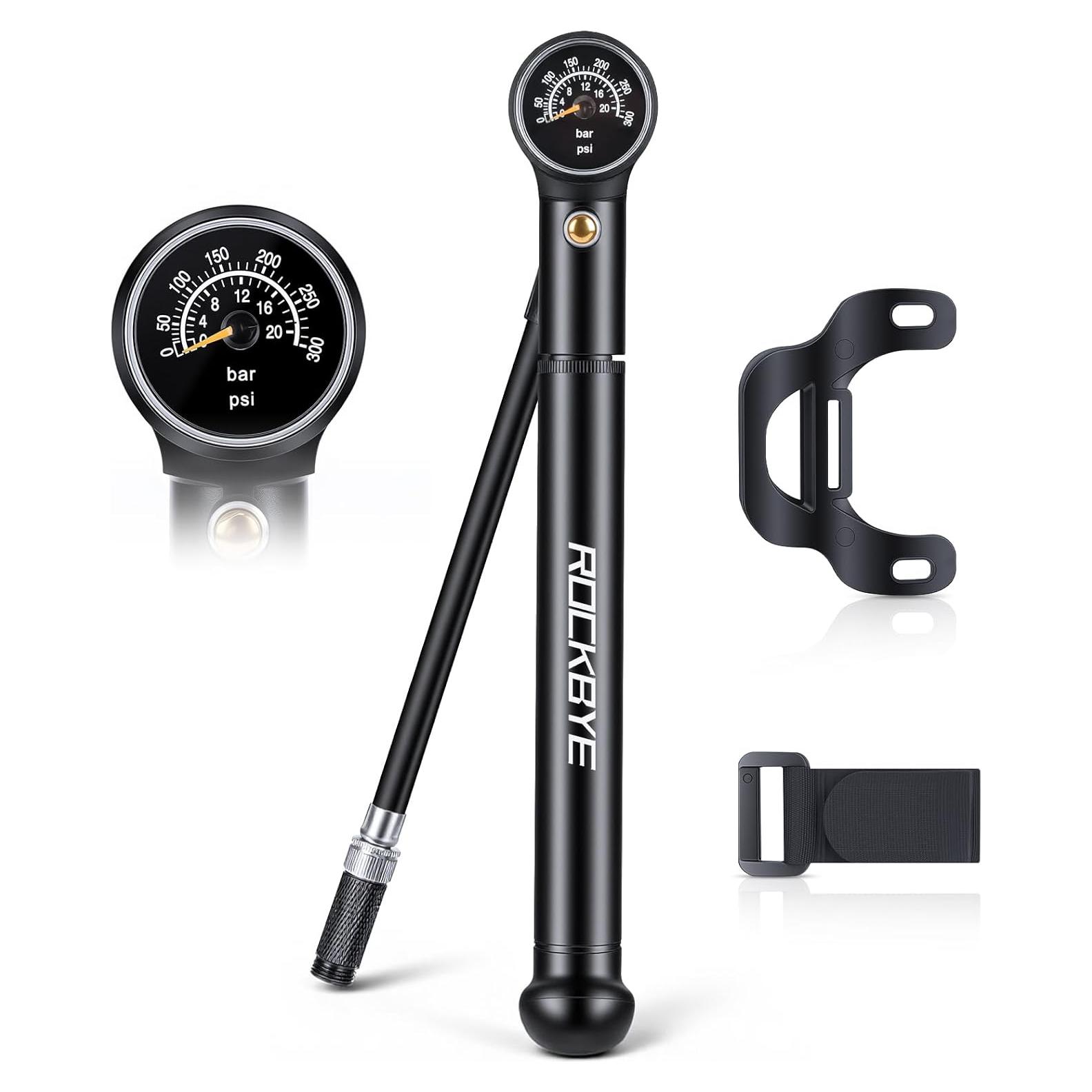 Bomba de Aire para Bicicleta POWVINE 300PSI Portátil