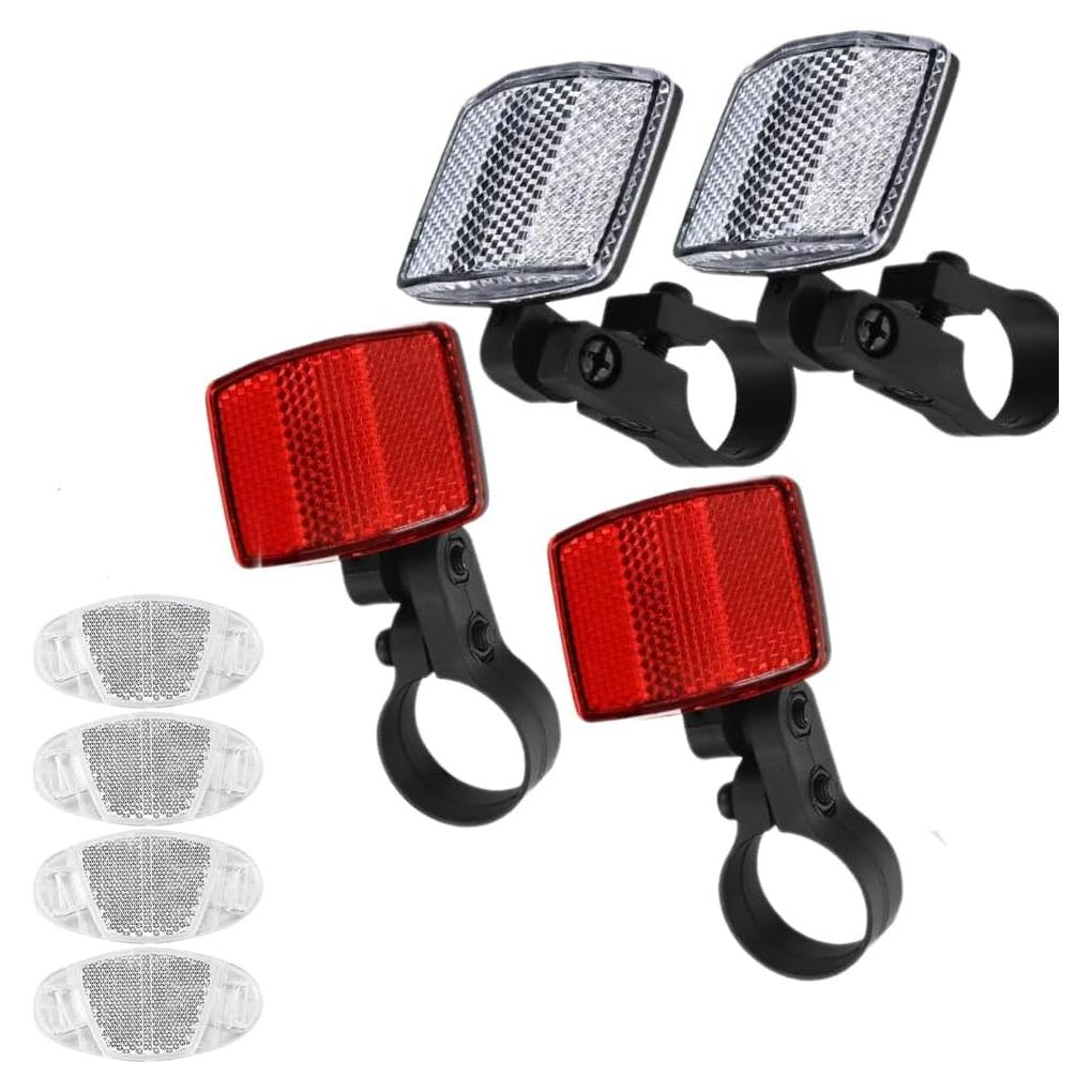 Kit de 8 Reflectores de Seguridad para Bicicleta Wvapzwr