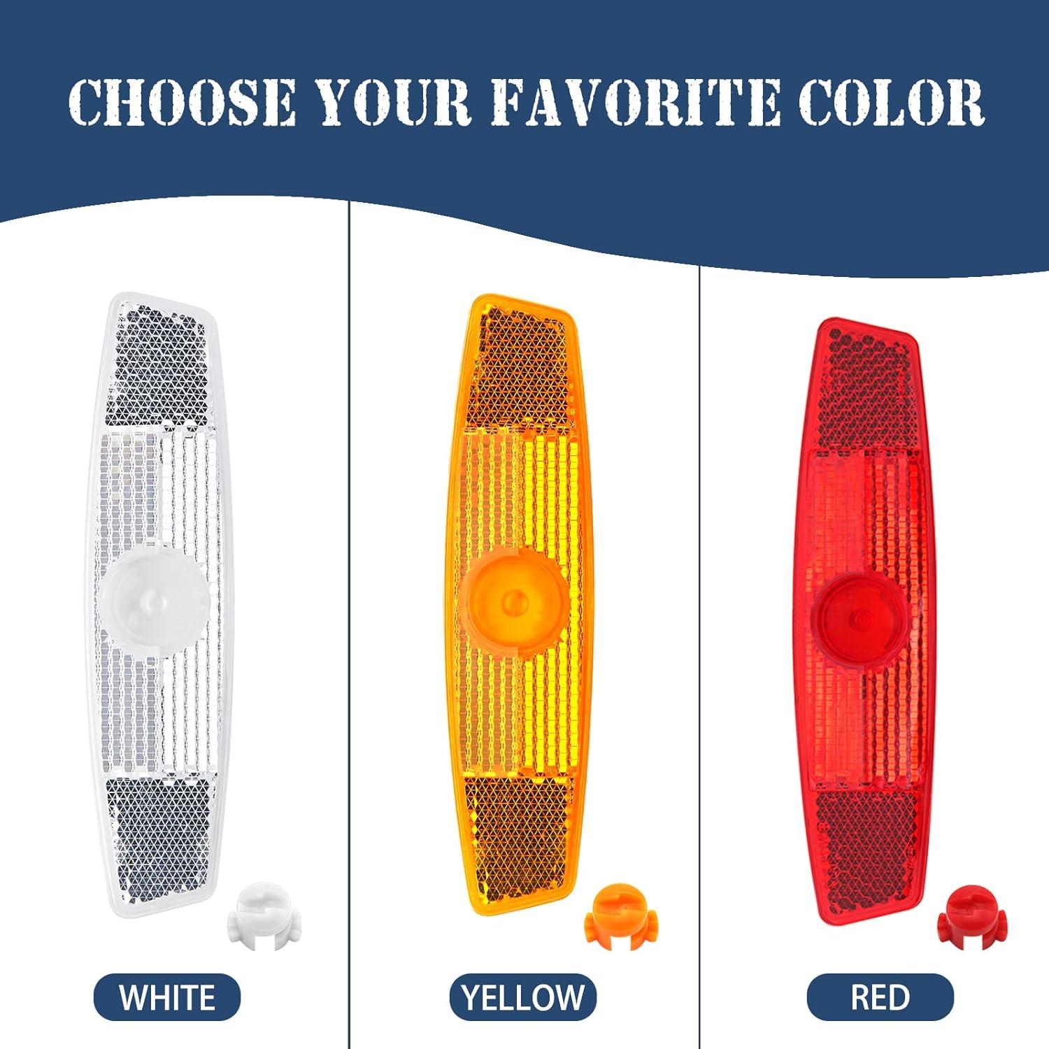 Reflectores de Rueda de Bicicleta MFC PRO Ámbar 2 Pcs