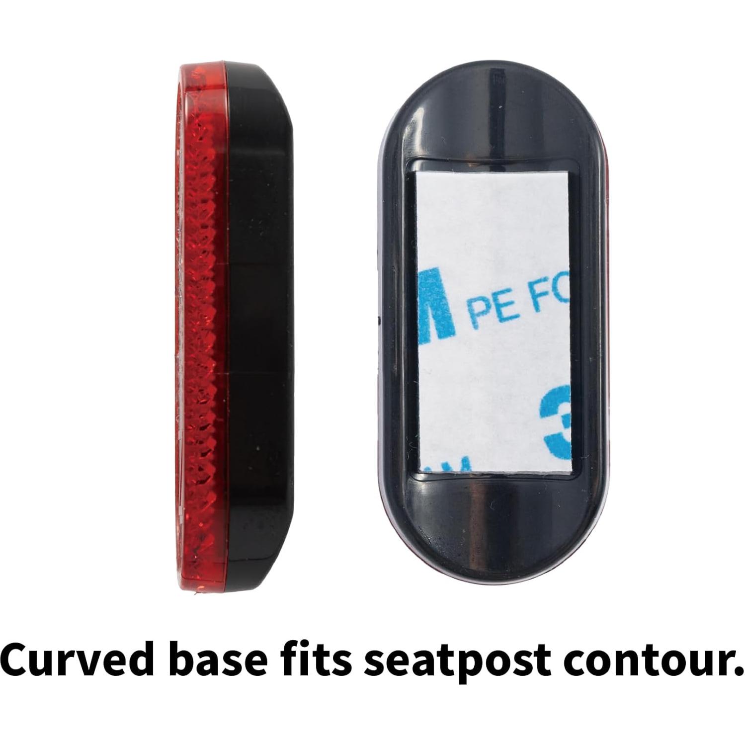 Reflectores de Bicicleta BAR AUTOTECH Rojo Mini Oval 2 Piezas