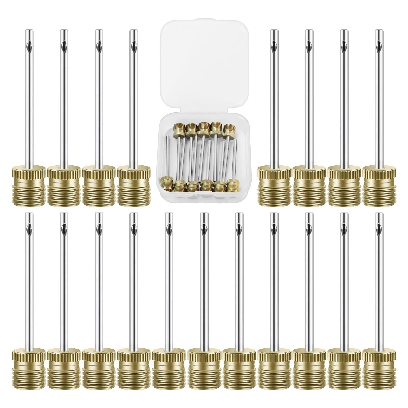 20 Agujas de Bomba de Balón Quadafy con Estuche - Alta Resistencia