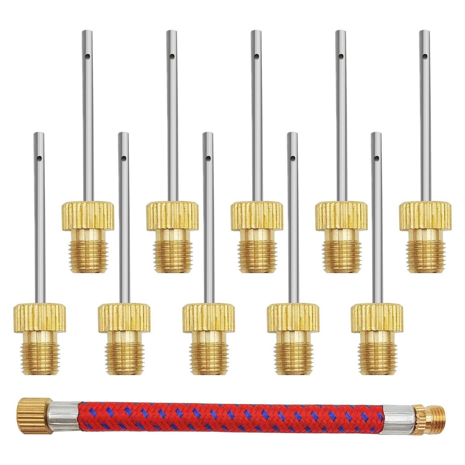 Paquete de 10 Agujas de Bomba de Balón XYQMLY + Manguera Adaptadora