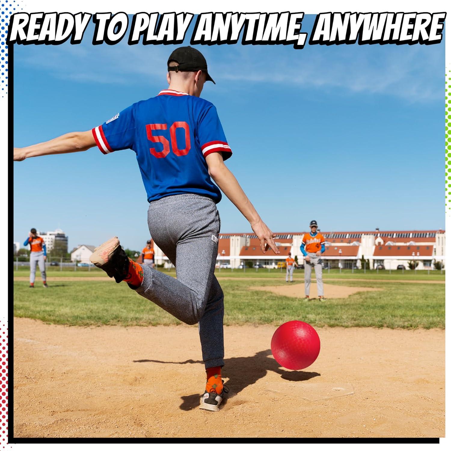 Bolas de Patio Inflables PlayBolt 21.59 cm - Paquete de 6