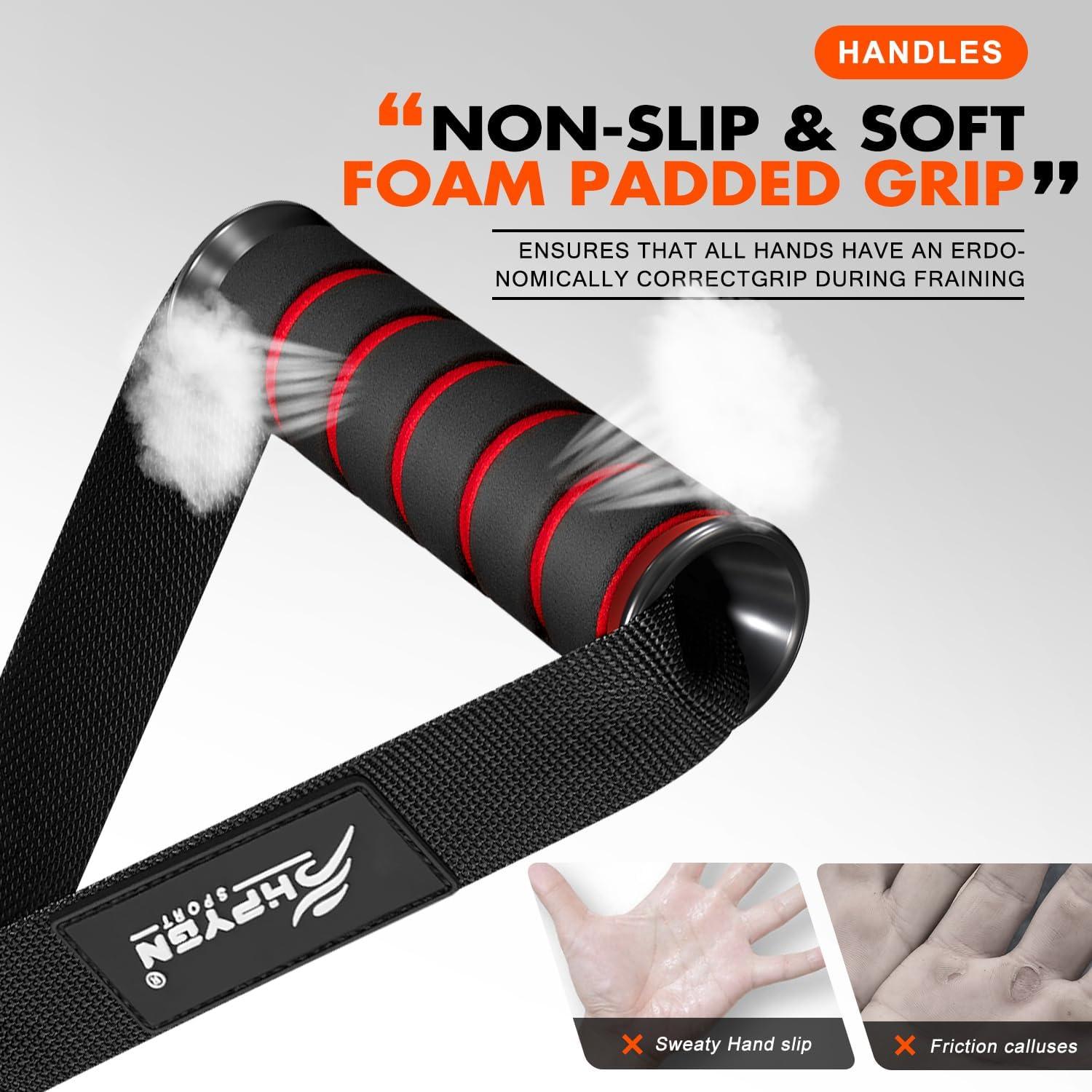 Mangos de Ejercicio HPYGN para Máquina de Cable - Rojo