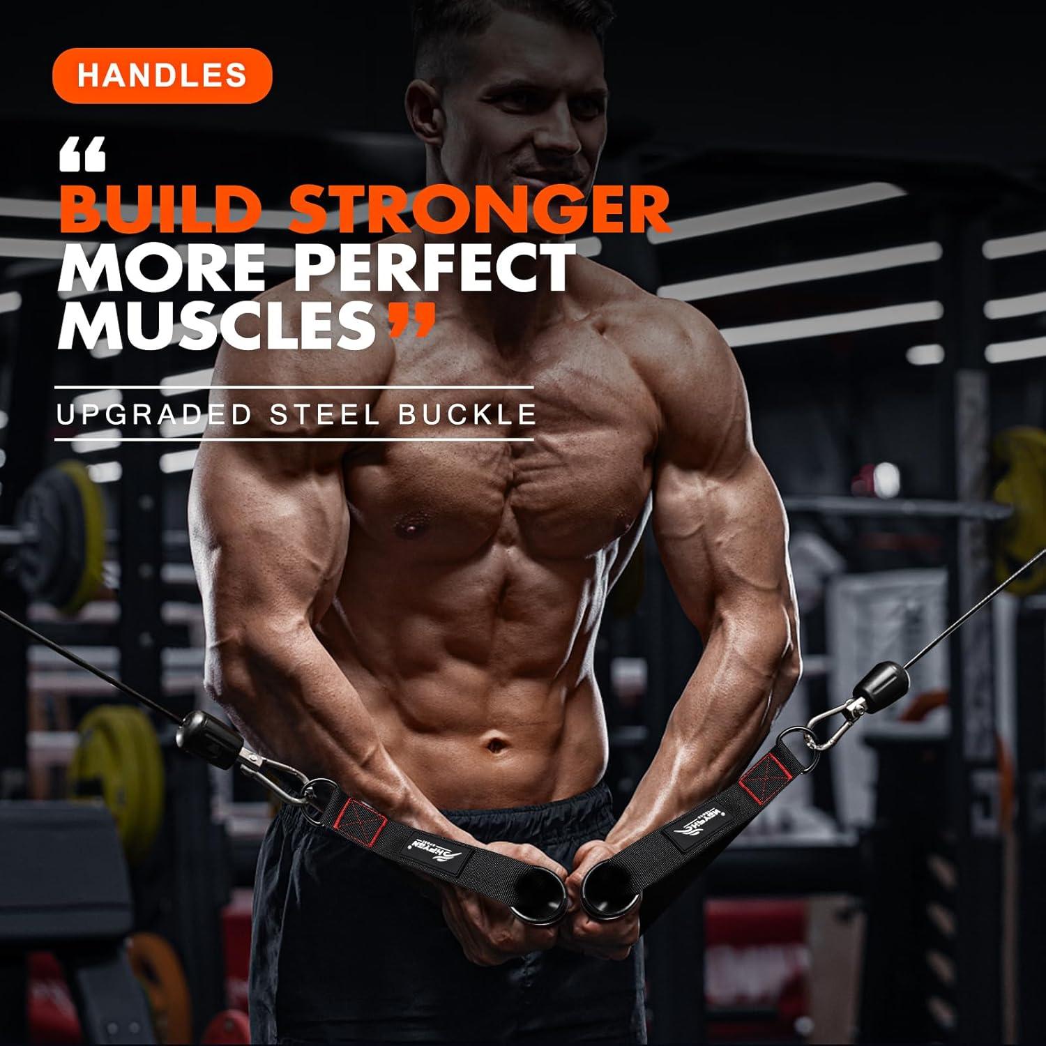 Mangos de Ejercicio HPYGN para Máquina de Cable - Rojo