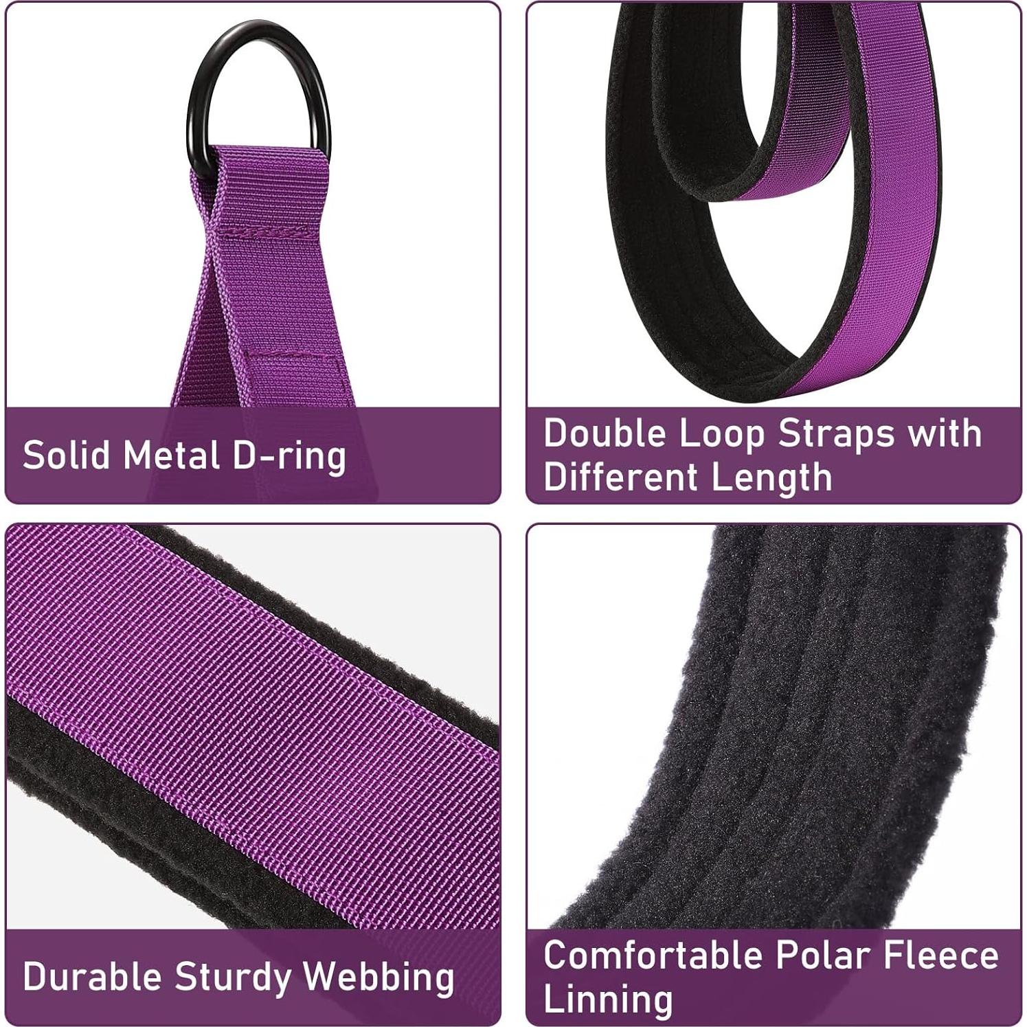 Correas de Pilates TOBWOLF Doble Bucle Acolchadas 18x13cm