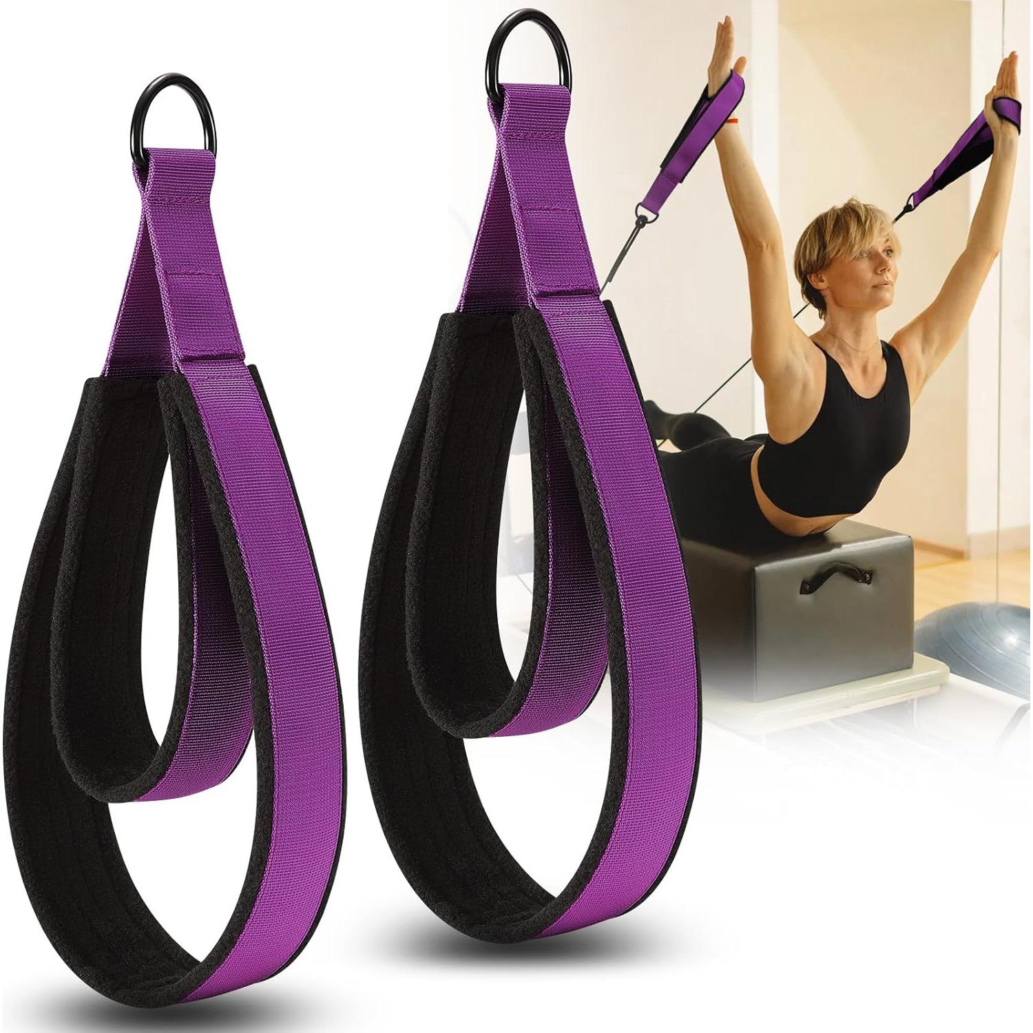 Correas de Pilates TOBWOLF Doble Bucle Acolchadas 18x13cm