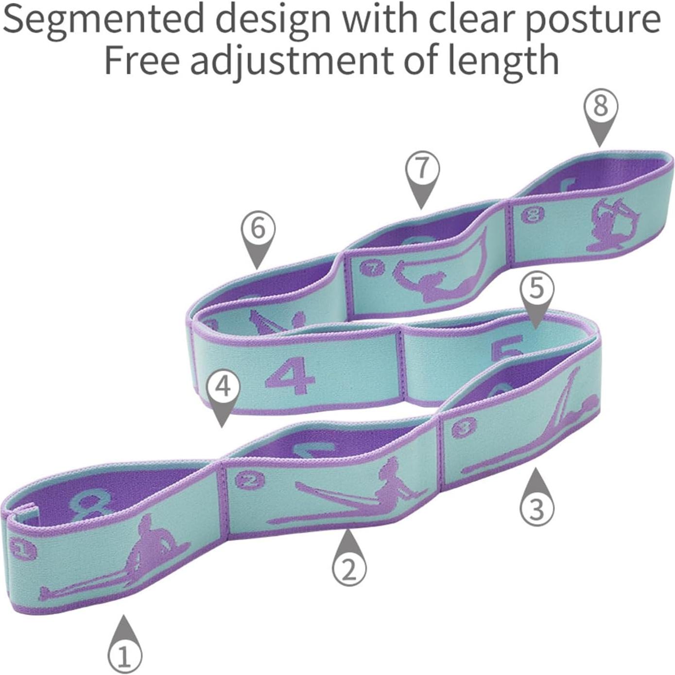 Correa de Estiramiento Ajustable Xensamy para Niños - Banda de Resistencia 8 Laços
