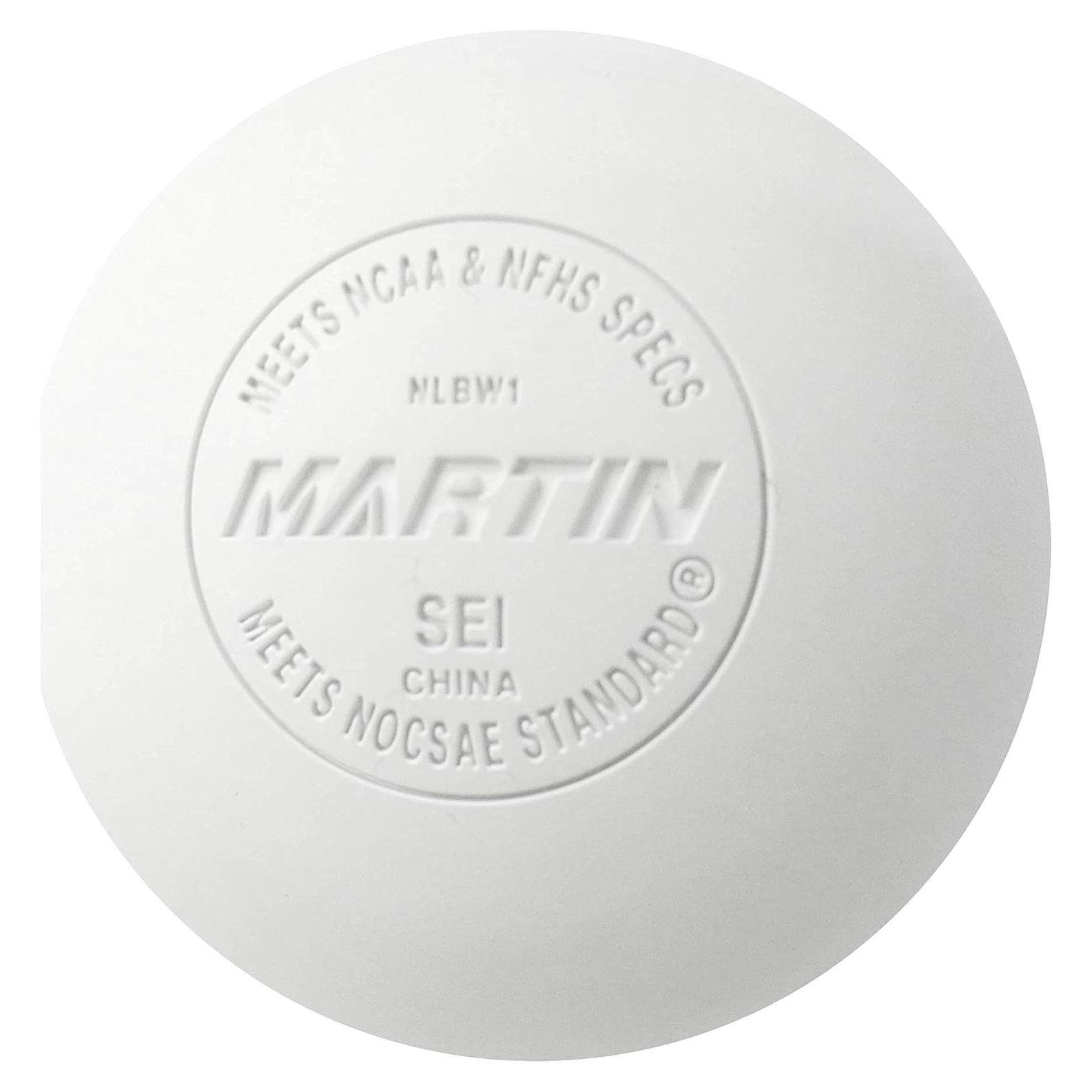 Pelotas de Lacrosse Martin Sports, Paquete de 12, Certificado NOCSAE