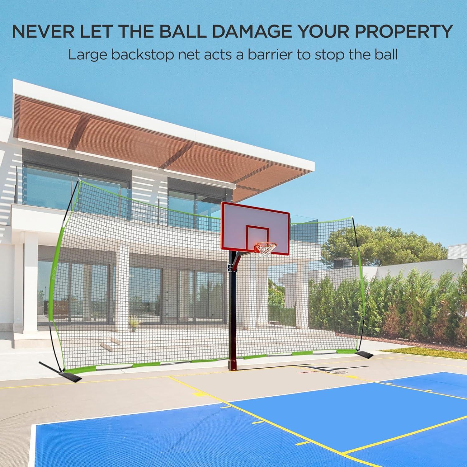 Red de Respaldo ZivPlay 6.1x3.05m para Lacrosse y Fútbol