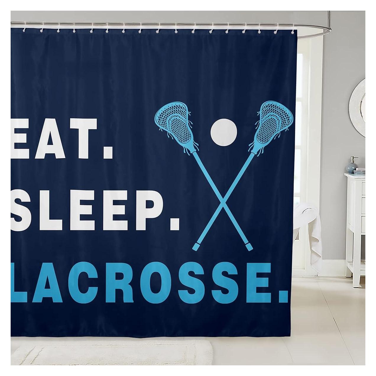 Cortina de Baño Feelyou 183x183 cm Tema Lacrosse Infantil