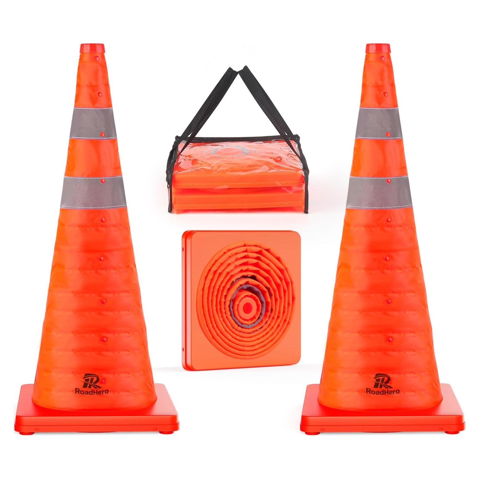 Conos de Seguridad Plegables RoadHero 71.1 cm - Paquete de 2